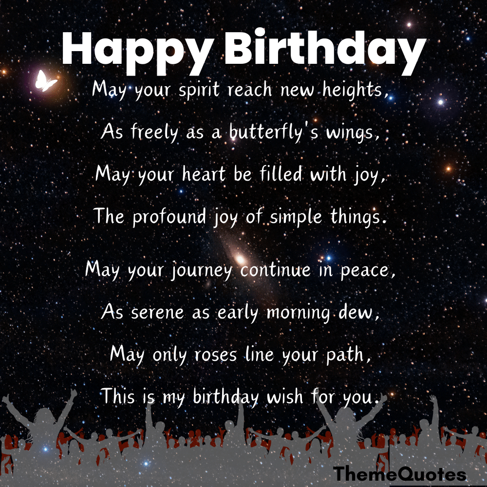 simple inspirational birthday poems
