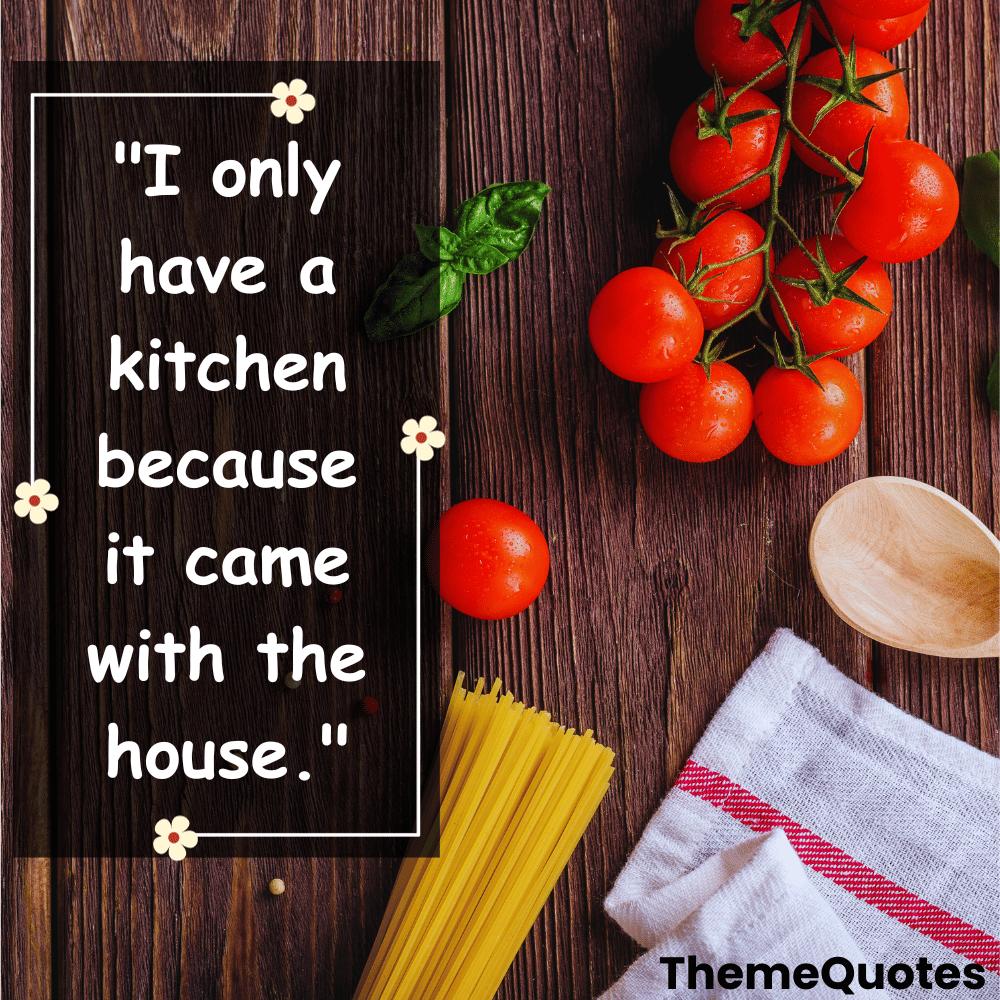 famous kitchen funny quotes