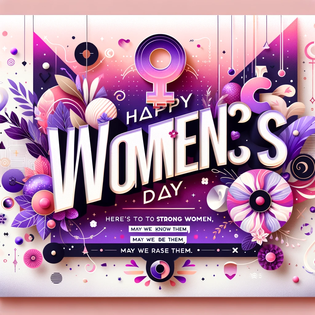unique happy women's day quotes 
here to strong women