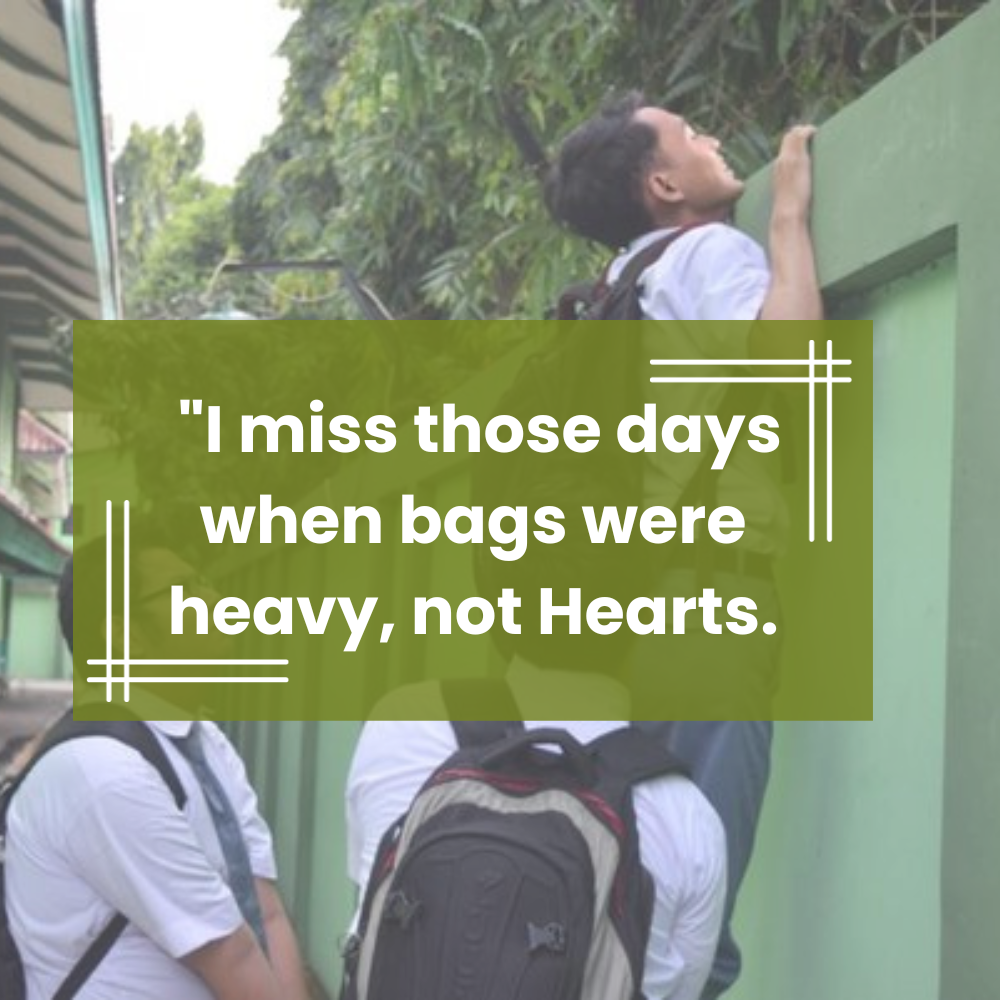 quotes about school life heavy bags not hearts